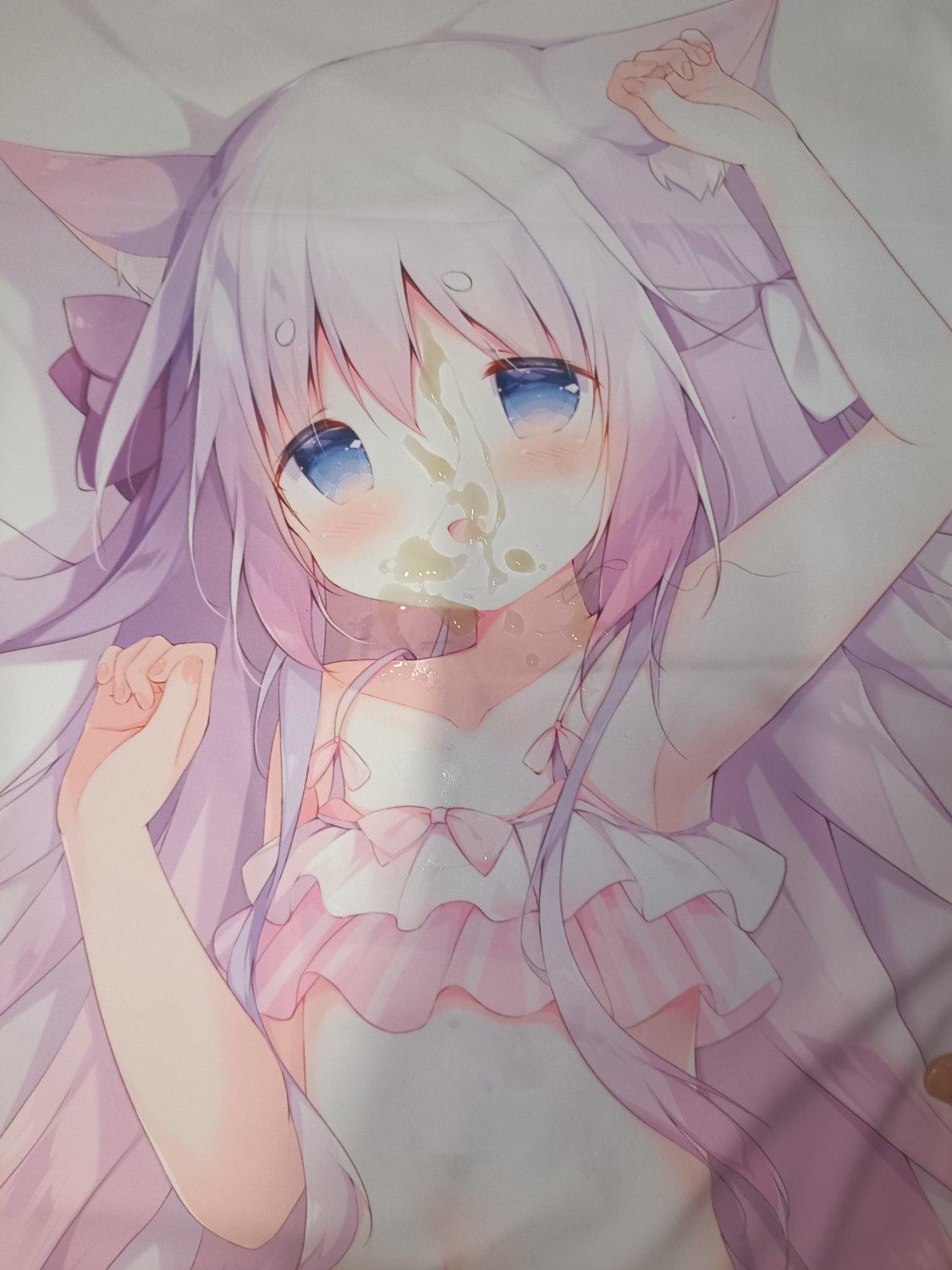 抱き枕ぶっかけ 绫月乃萝(20240218) dakimakura bukkake 無洗浄ぶっかけ #4cCONTOw